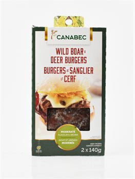 Canabec - Wild boar and deer hamburgers 